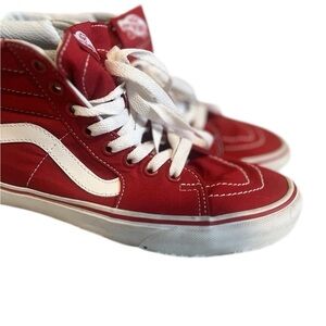 Vans Classic Red High Top Sneakers Women’s 6.5